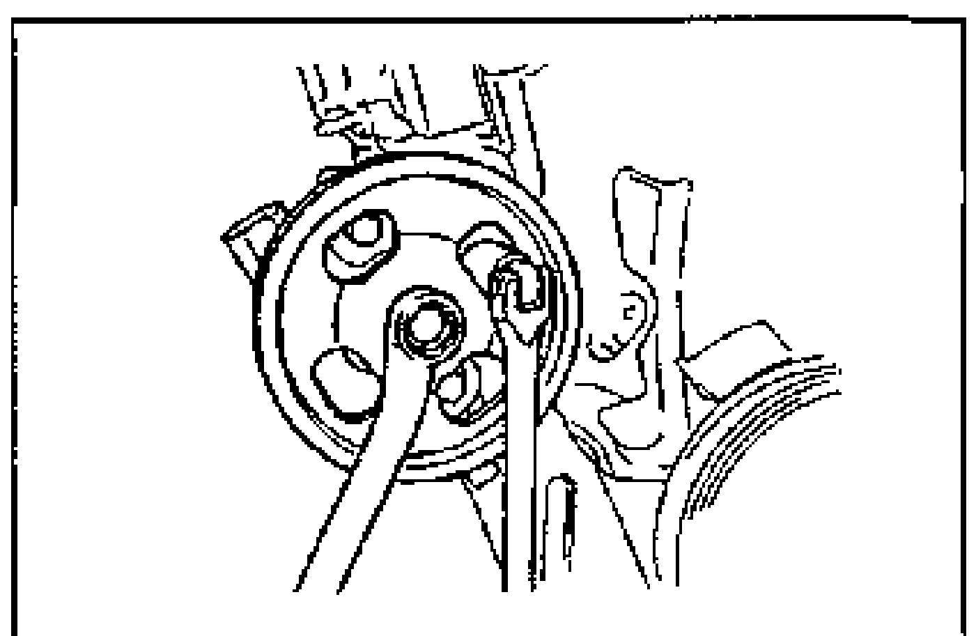 Illustration of the P/S oil pump pulley with a wrench on the pulley nut, showing how to loosen the nut before removing the pulley.