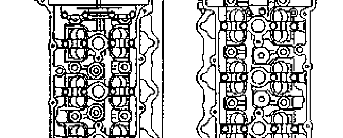Two cylinder-head top views labeled LH and RH showing the front camshaft cap / mating surfaces with arrows indicating where to apply silicone sealant (SEALANT label at bottom-left).