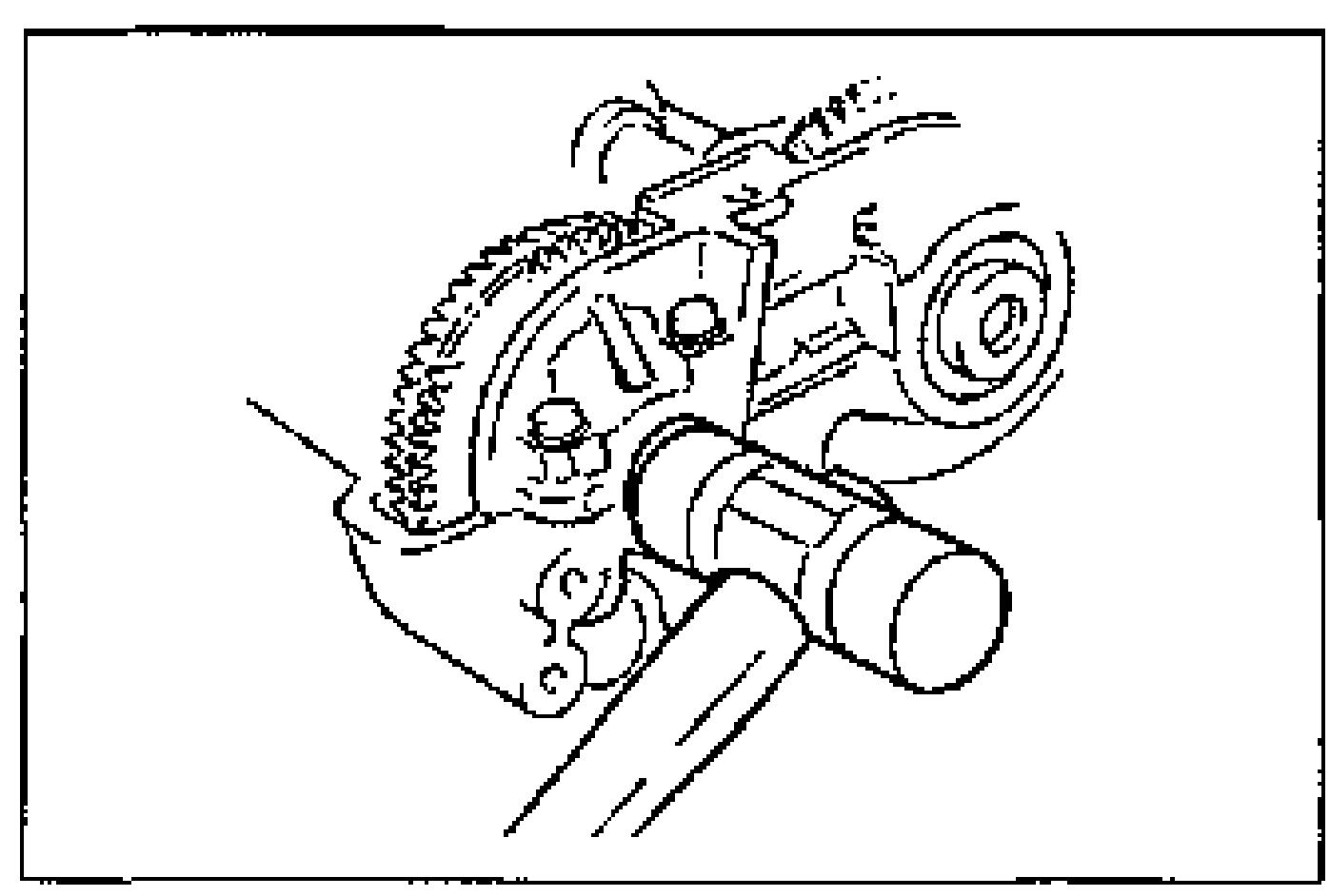 View of tapping in the new blind cap into the cylinder head end using a plastic hammer; the camshaft gear teeth are visible.