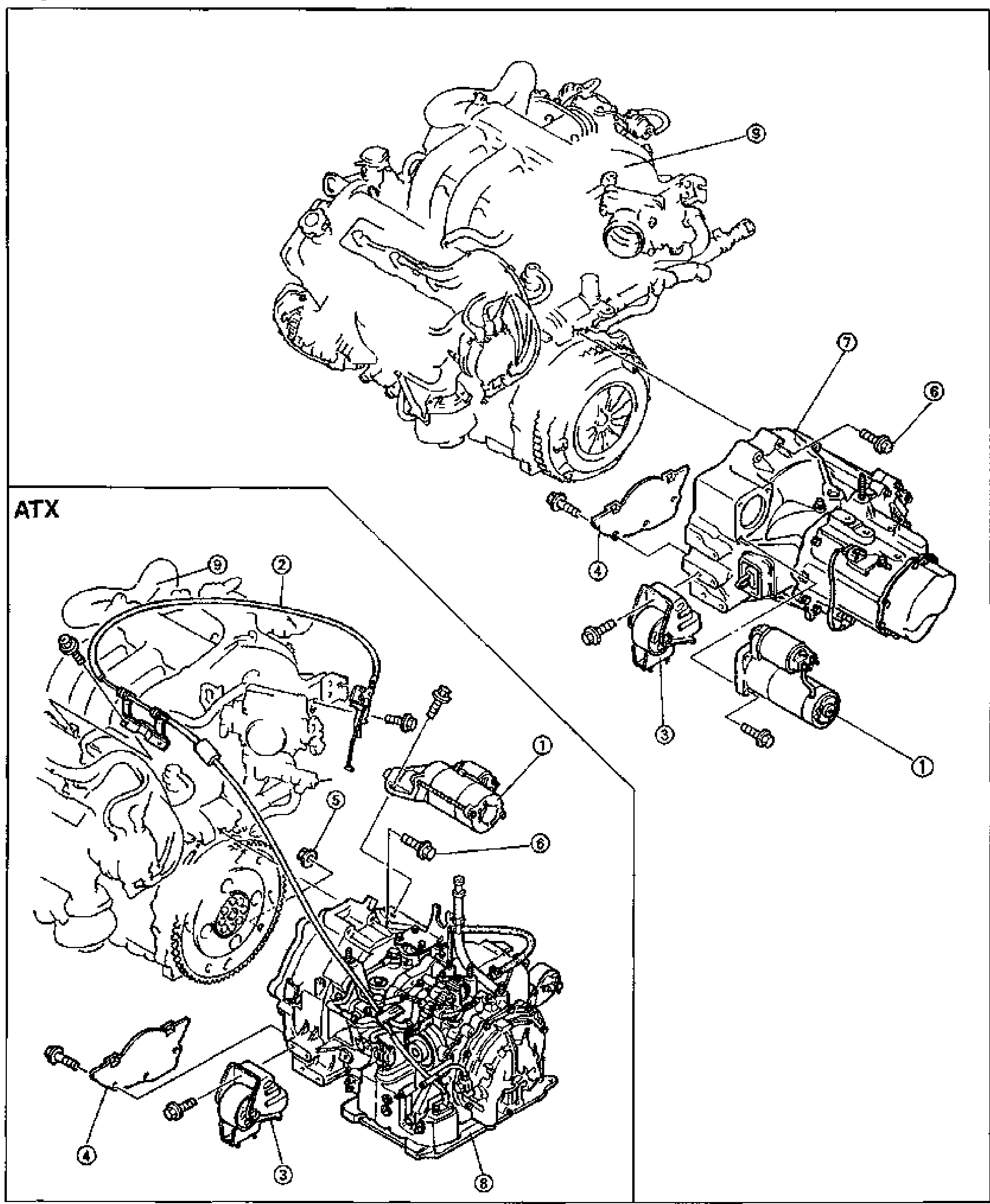 Removal — Step 6 (Engine / Transaxle Separation)