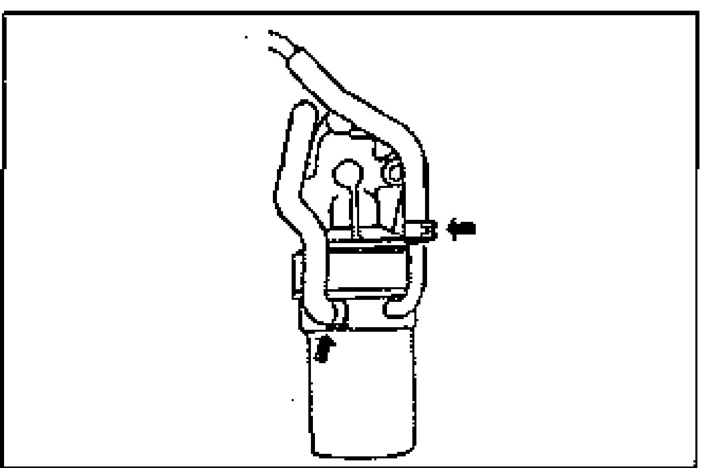 Photo of the engine mounted on the engine stand SST 49 0107 680A.