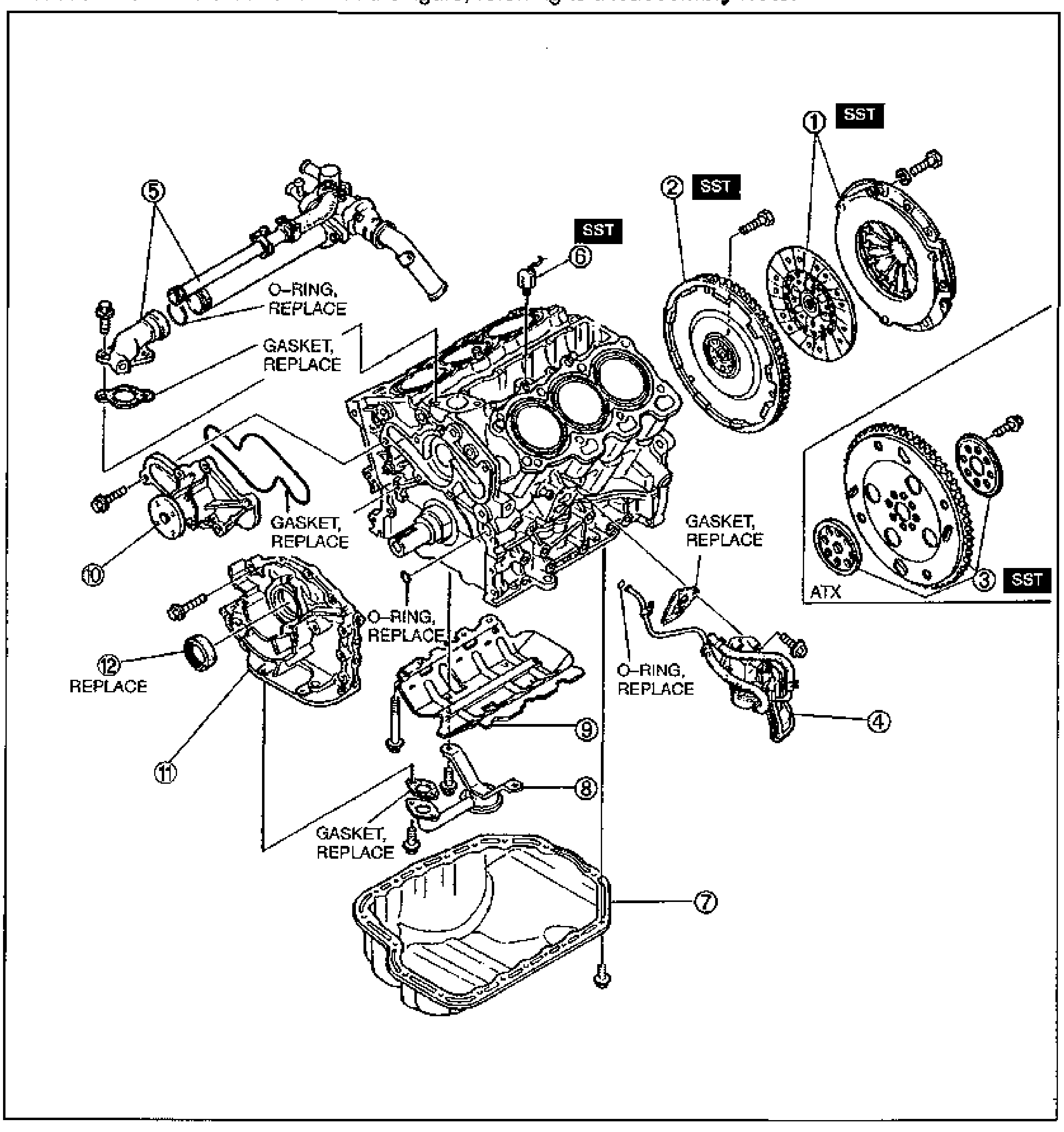 CYLINDER BLOCK (EXTERNAL PARTS)