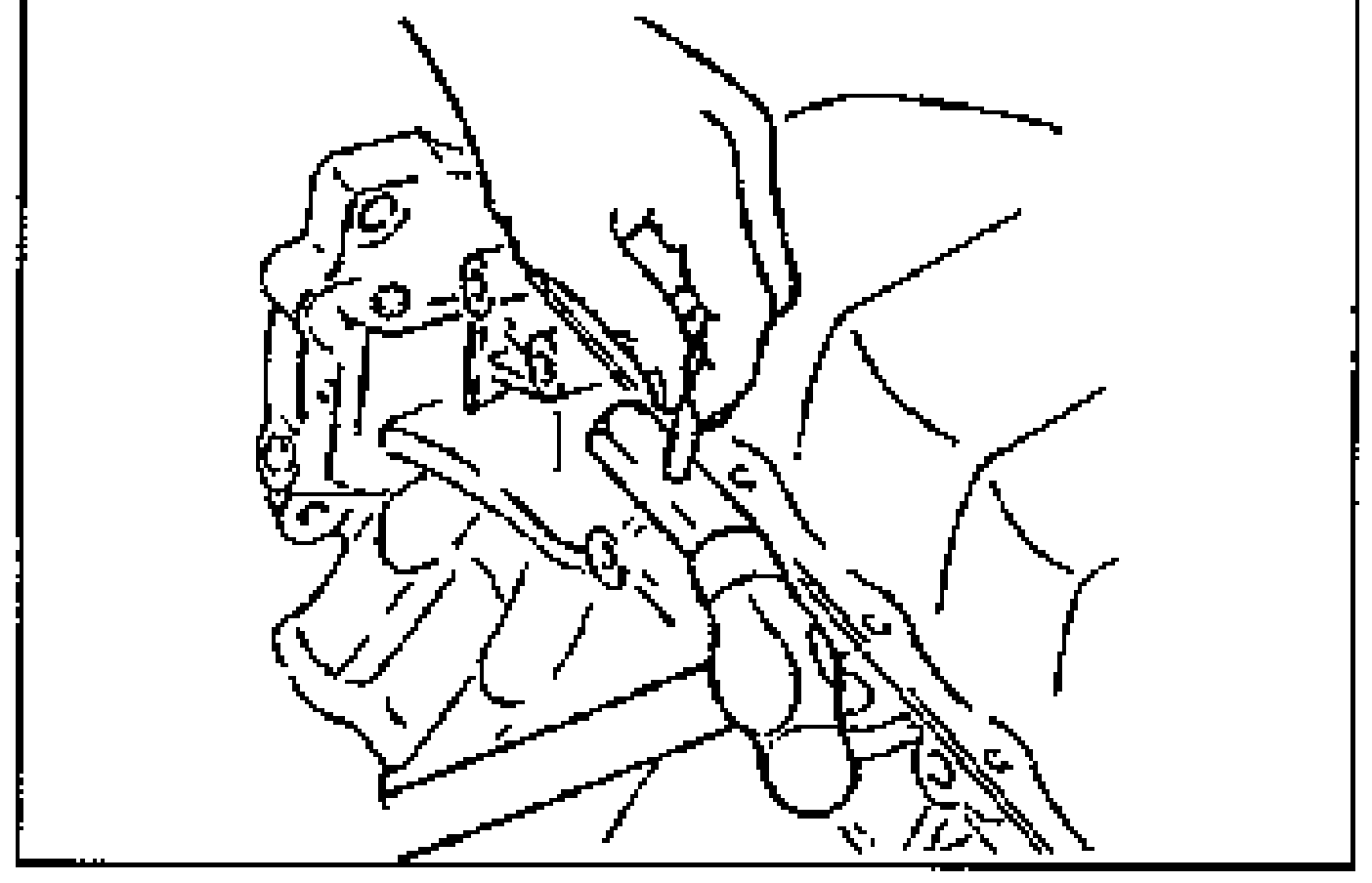 Drawing of a screwdriver being inserted to separate the oil pan from the lower cylinder block.