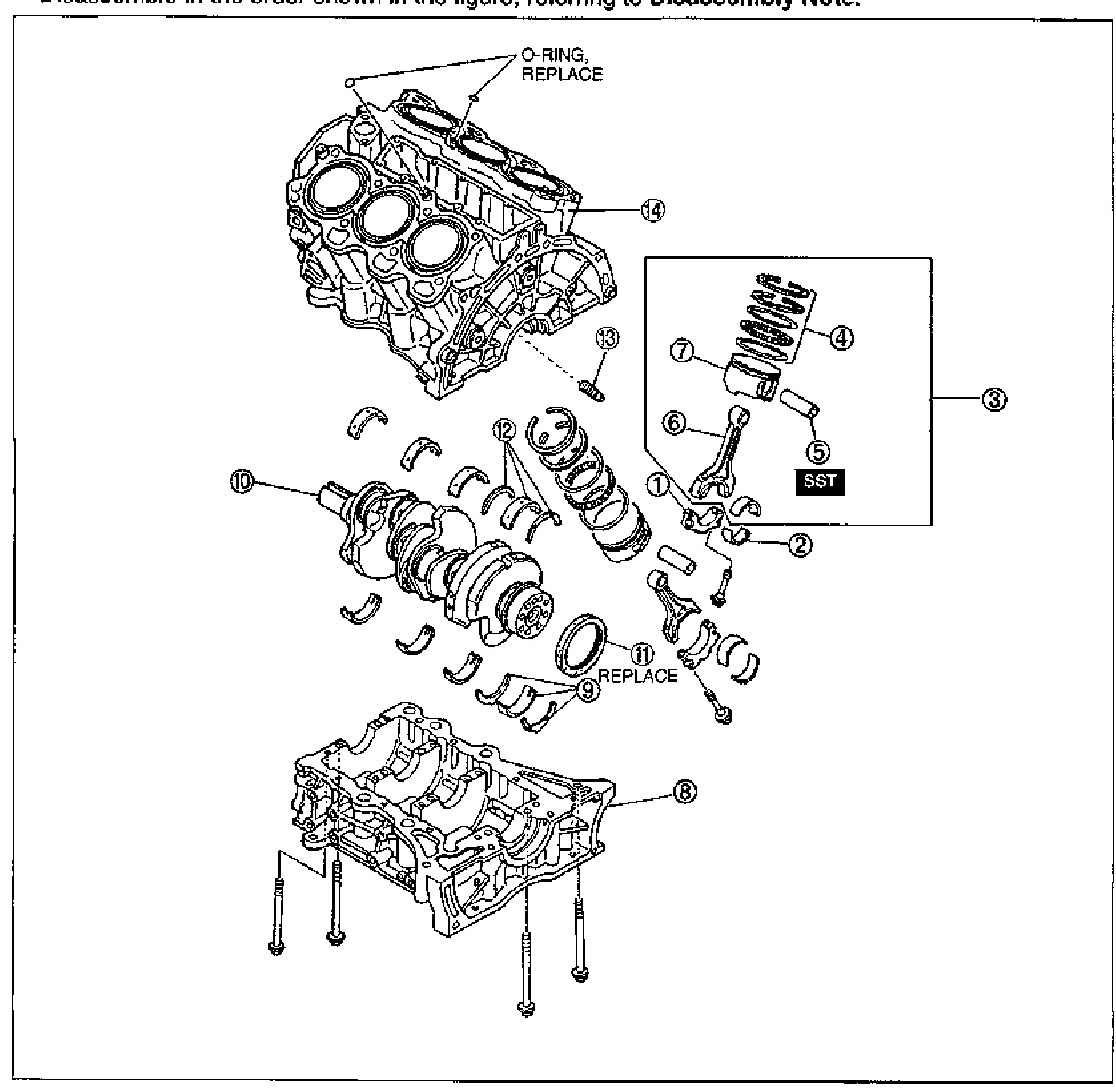 CYLINDER BLOCK (INTERNAL PARTS)