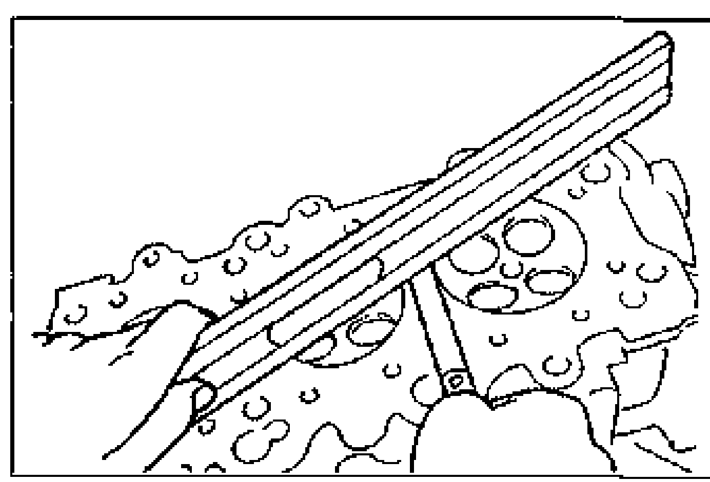 Line drawing of a straightedge laid across the cylinder head gasket surface, checking distortion with a feeler gauge.