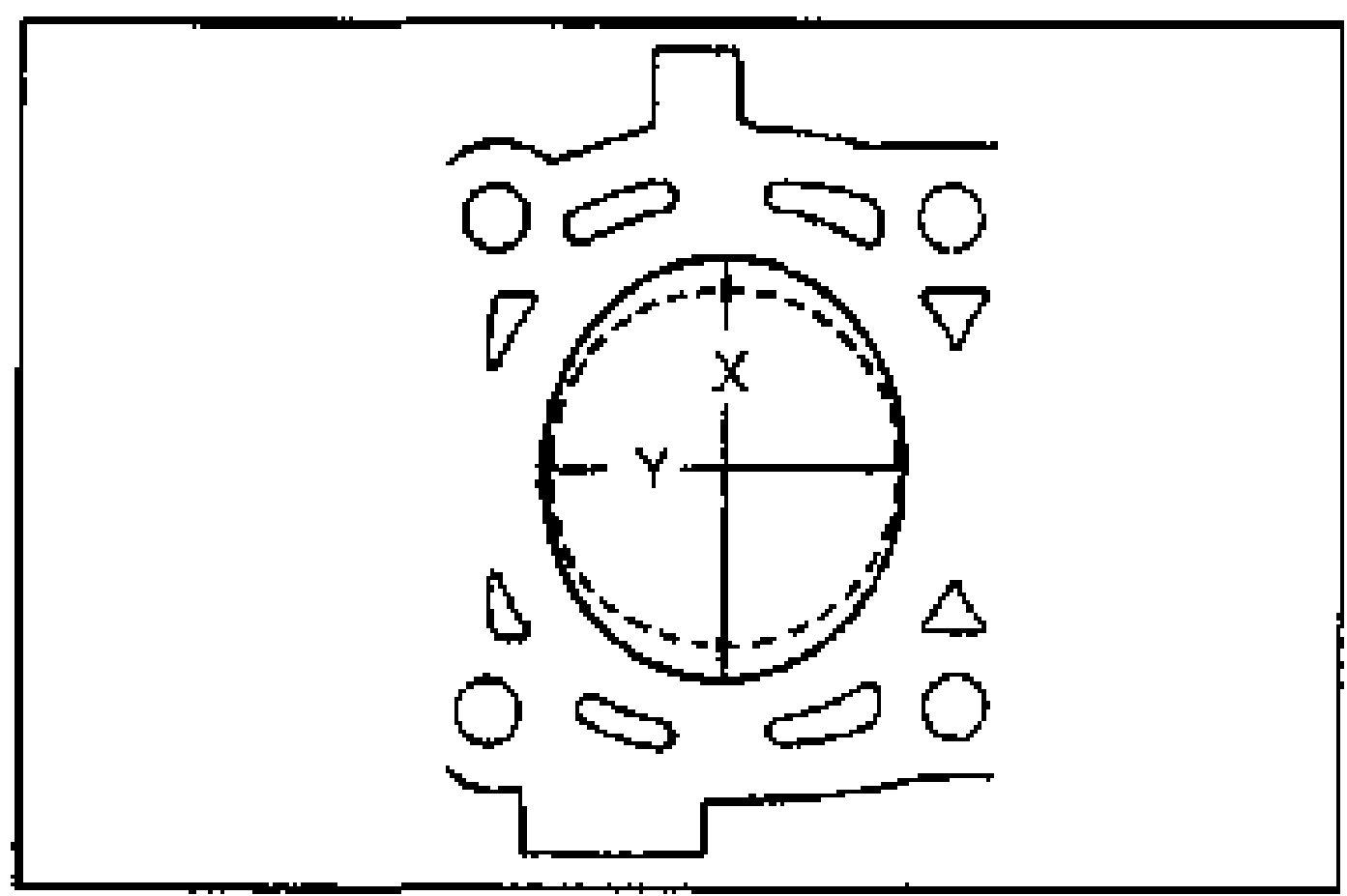 Measuring cylinder bore with a dial bore gauge inserted into a cylinder of the block.