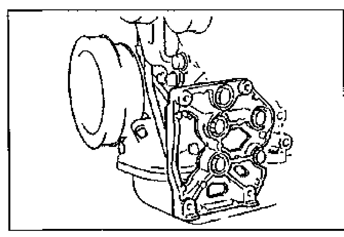 View of the cylinder head/engine area showing spark plug holes and surrounding components for spark plug installation.