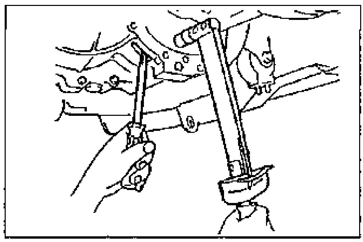 Torque converter nut tightening (ATX): a tool is held against the drive plate through the service hole while a torque wrench is inserted through the service hole from the oil pan side.