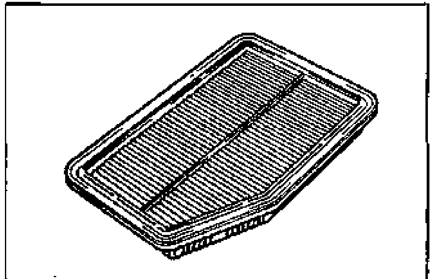Illustration of the air cleaner element (panel filter) shown in isolation, for inspection of dirt, oil, and damage.