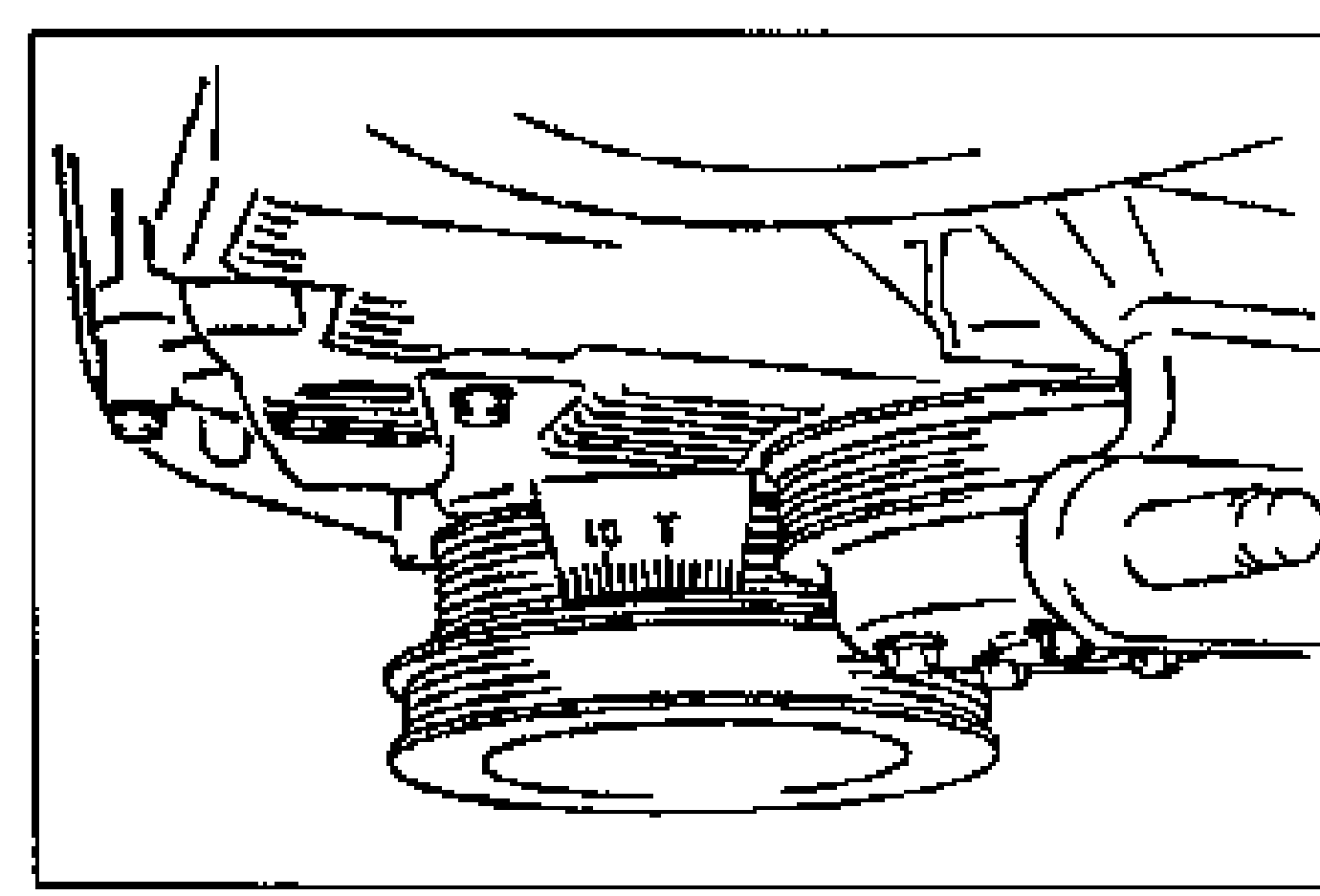 Illustration of the crankshaft pulley and timing belt cover timing marks, showing the timing scale used to verify ignition timing alignment.