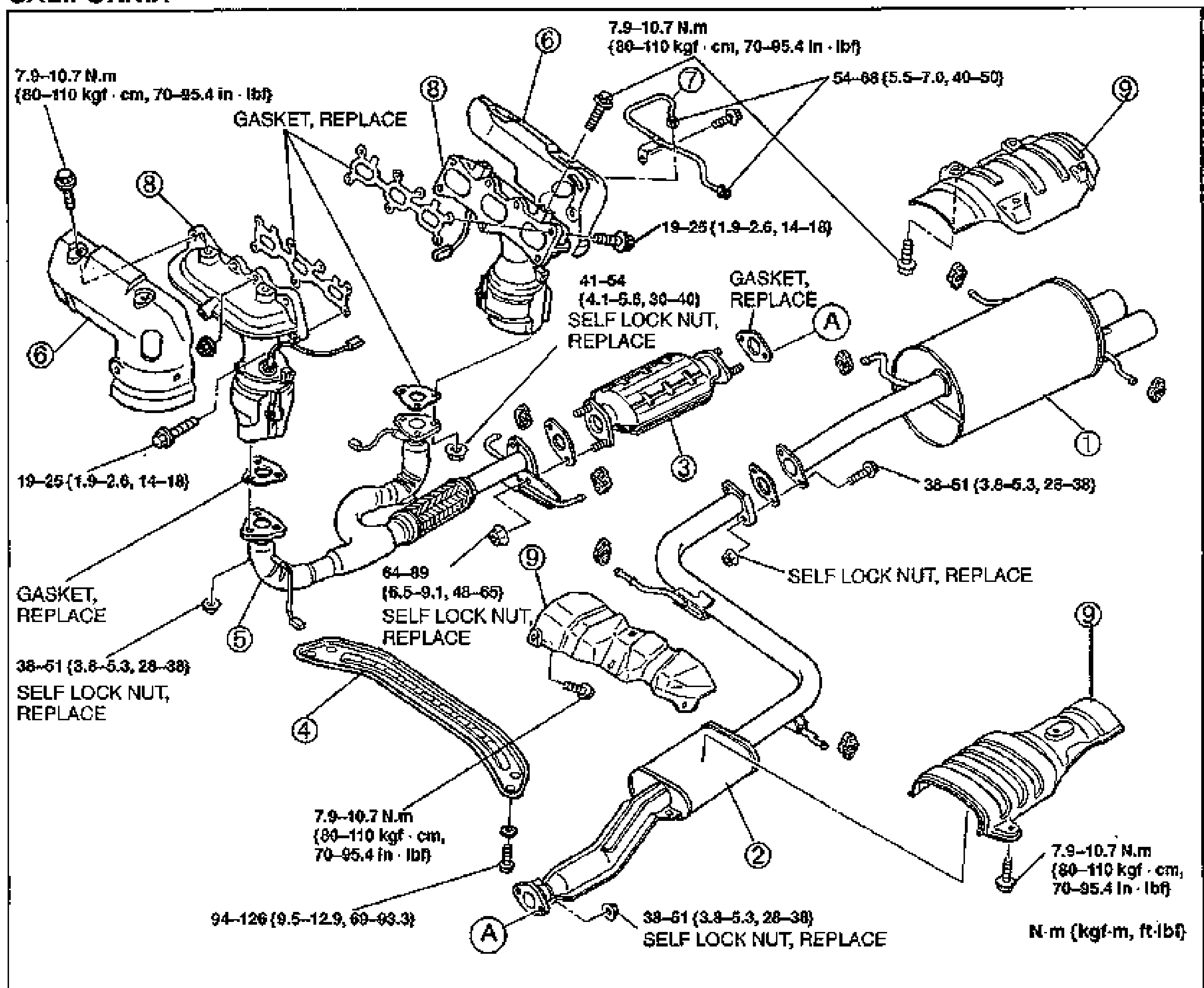 EXHAUST SYSTEM - CALIFORNIA