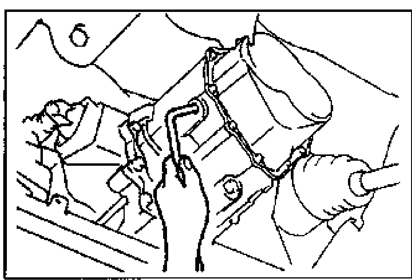 Inserting the drive shaft and joint shaft into the transaxle.