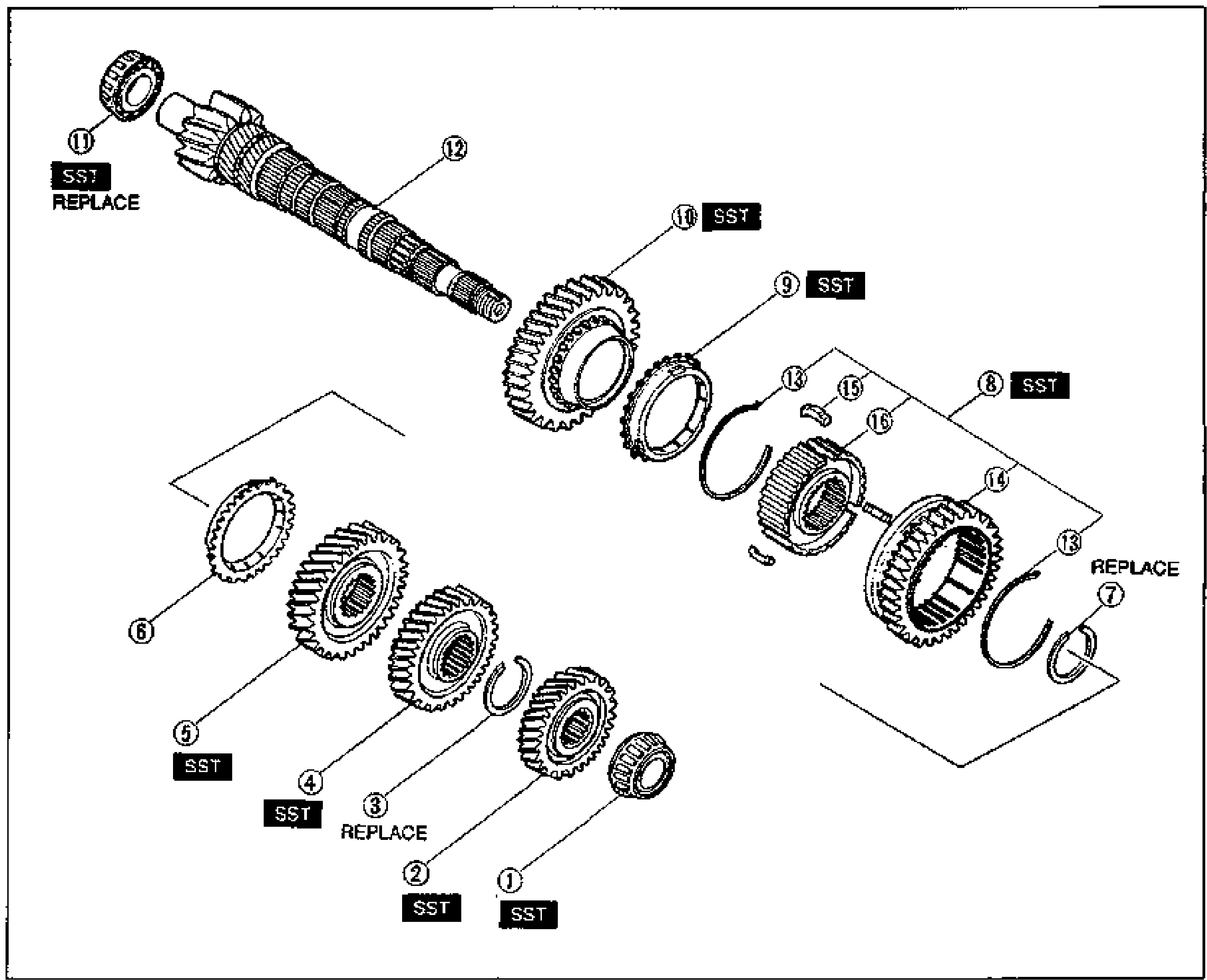 Secondary Shaft Assembly