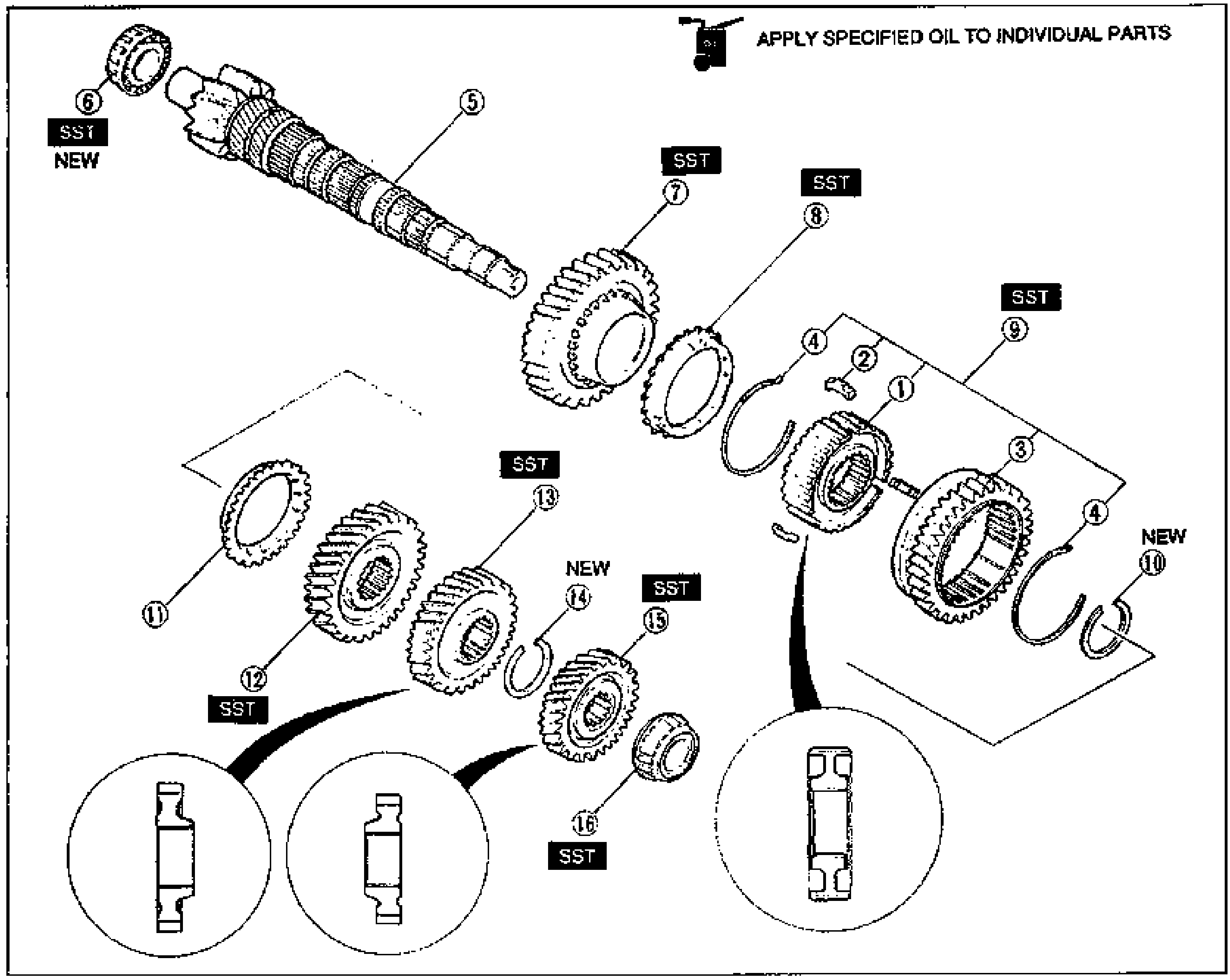 Assembly - Secondary Shaft Assembly
