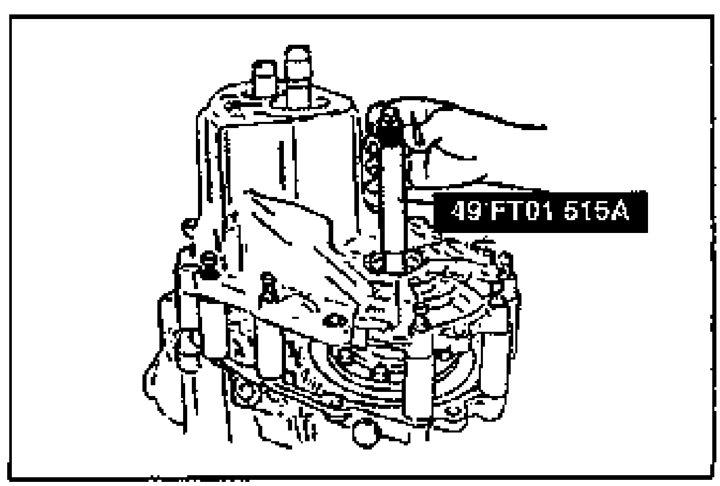 Installing the SST to the differential. Tool 49 FT01 515A labeled at right.