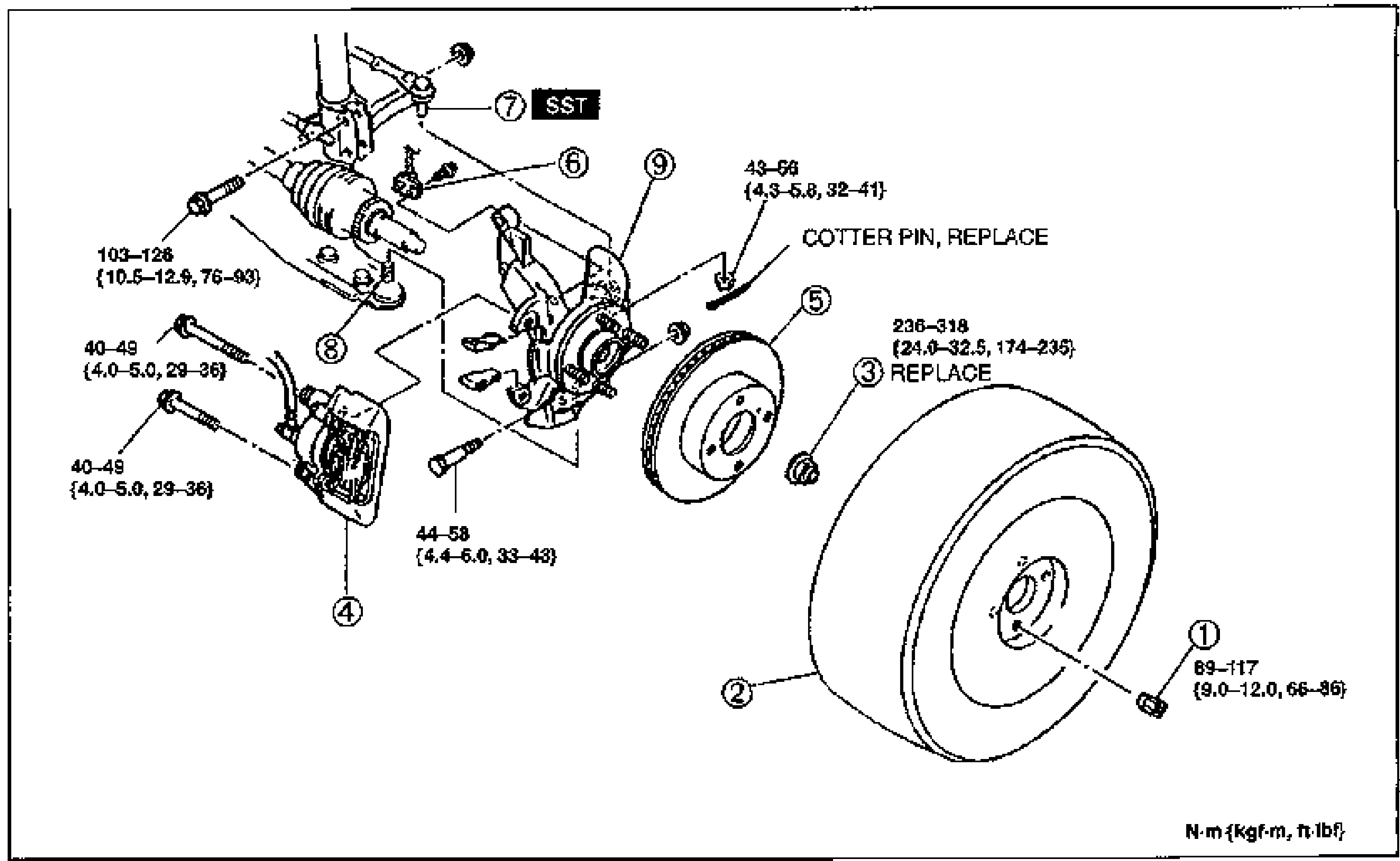 Front Axle — Removal / Installation