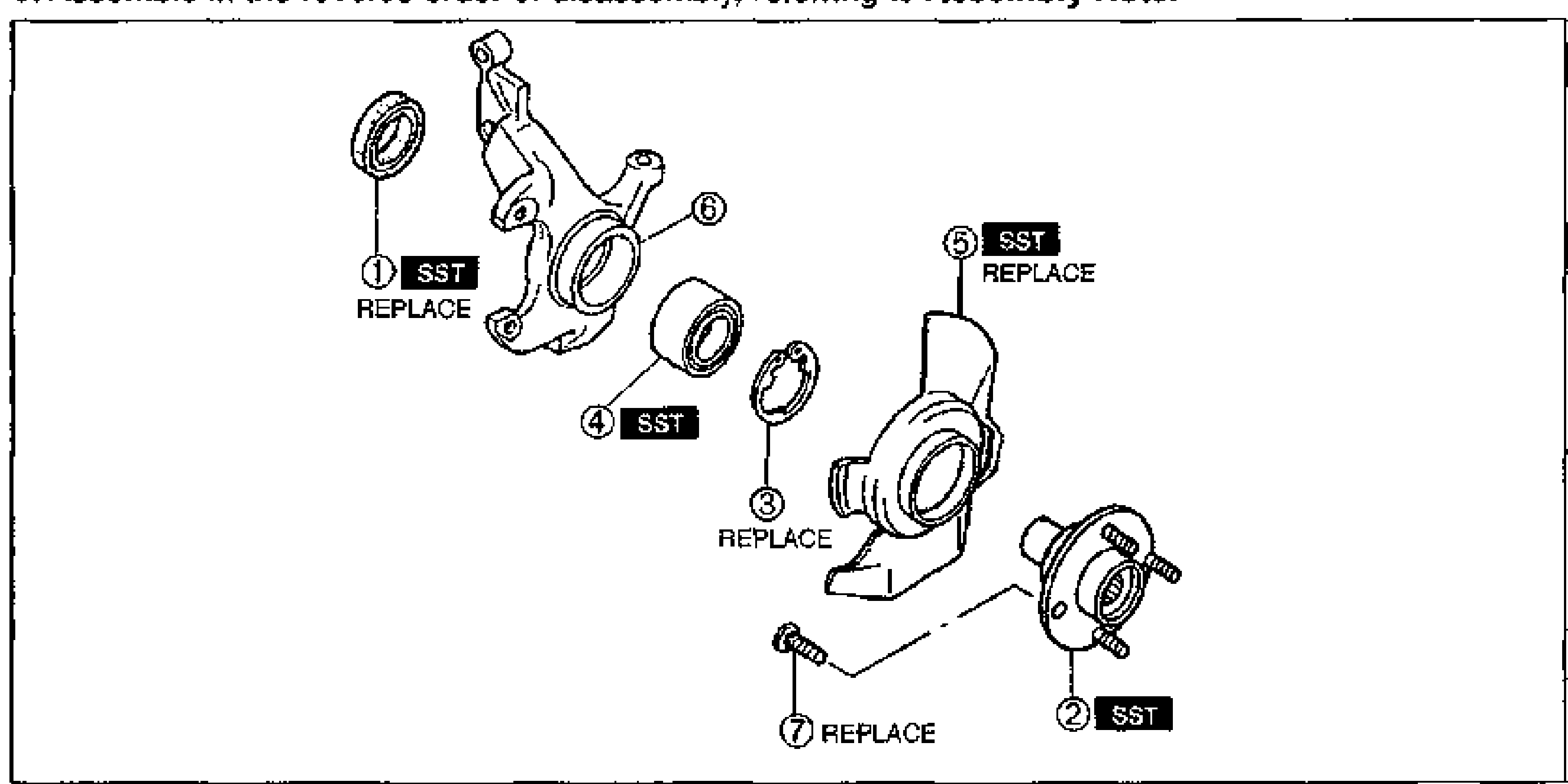 FRONT AXLE — Disassembly / Inspection / Assembly