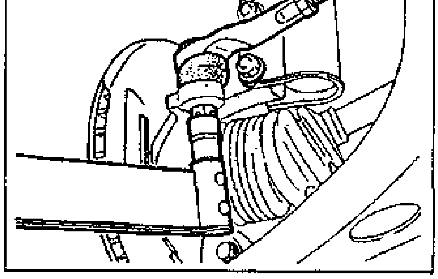 Illustration of positioning the tie-rod end and dust boot over the knuckle hole and installing the nut.