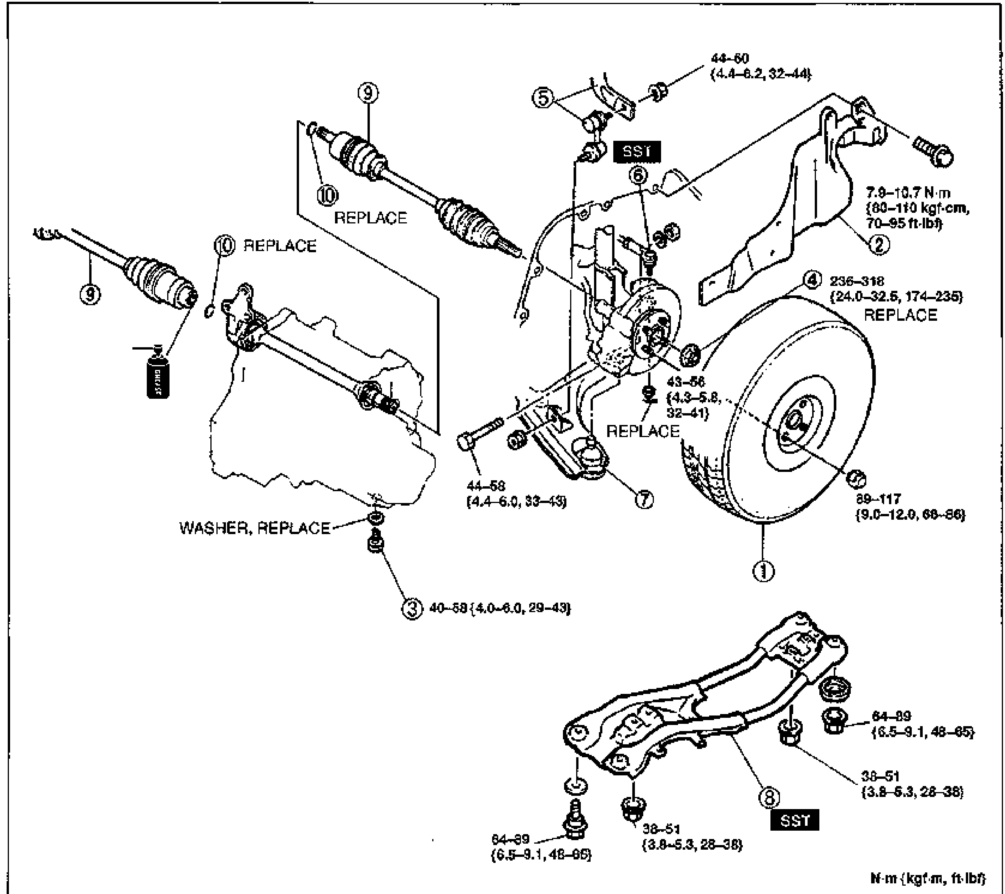 DRIVE SHAFT (TRIPOD JOINT)