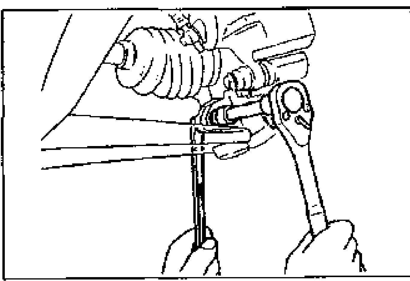 Drive shaft removal: removing the clinch bolt and nut at the lower ball joint / knuckle.