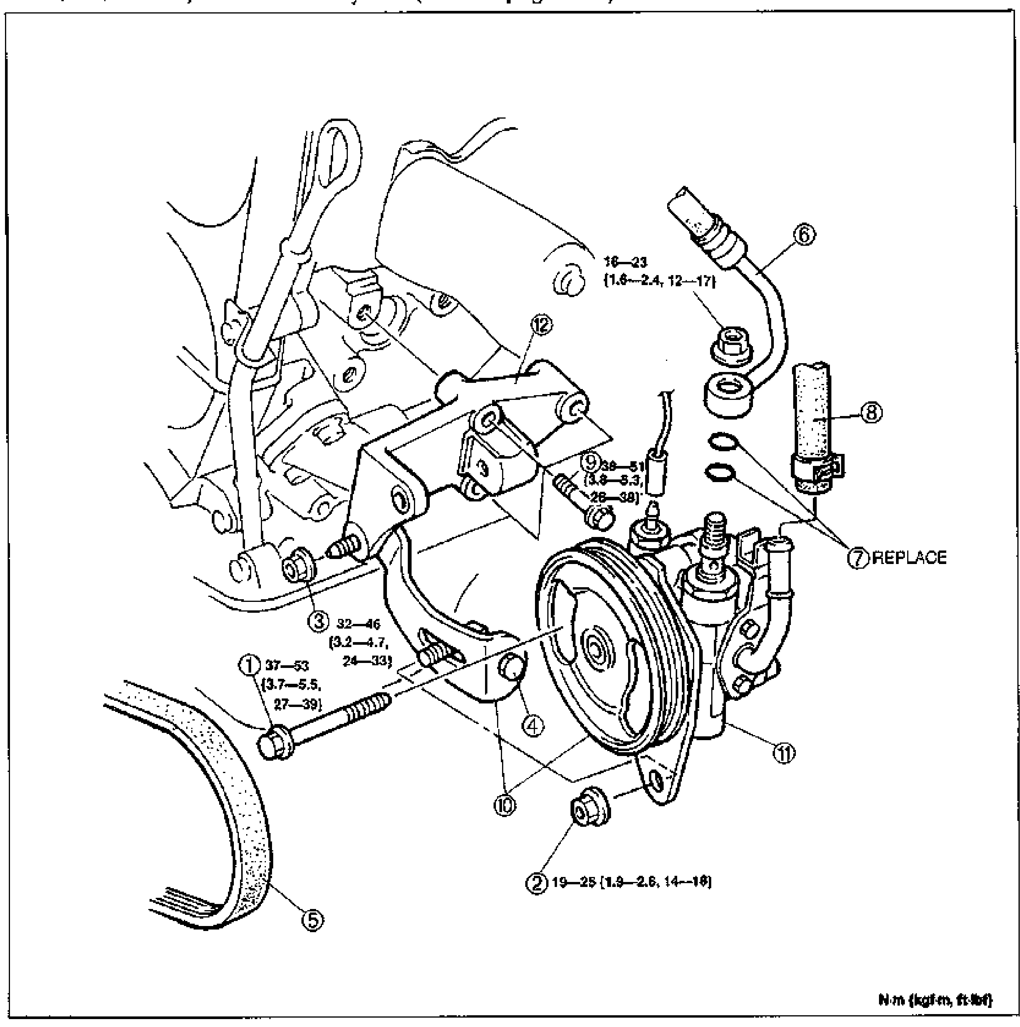 ENGINE SPEED SENSING POWER STEERING - POWER STEERING OIL PUMP (B6 DOHC)