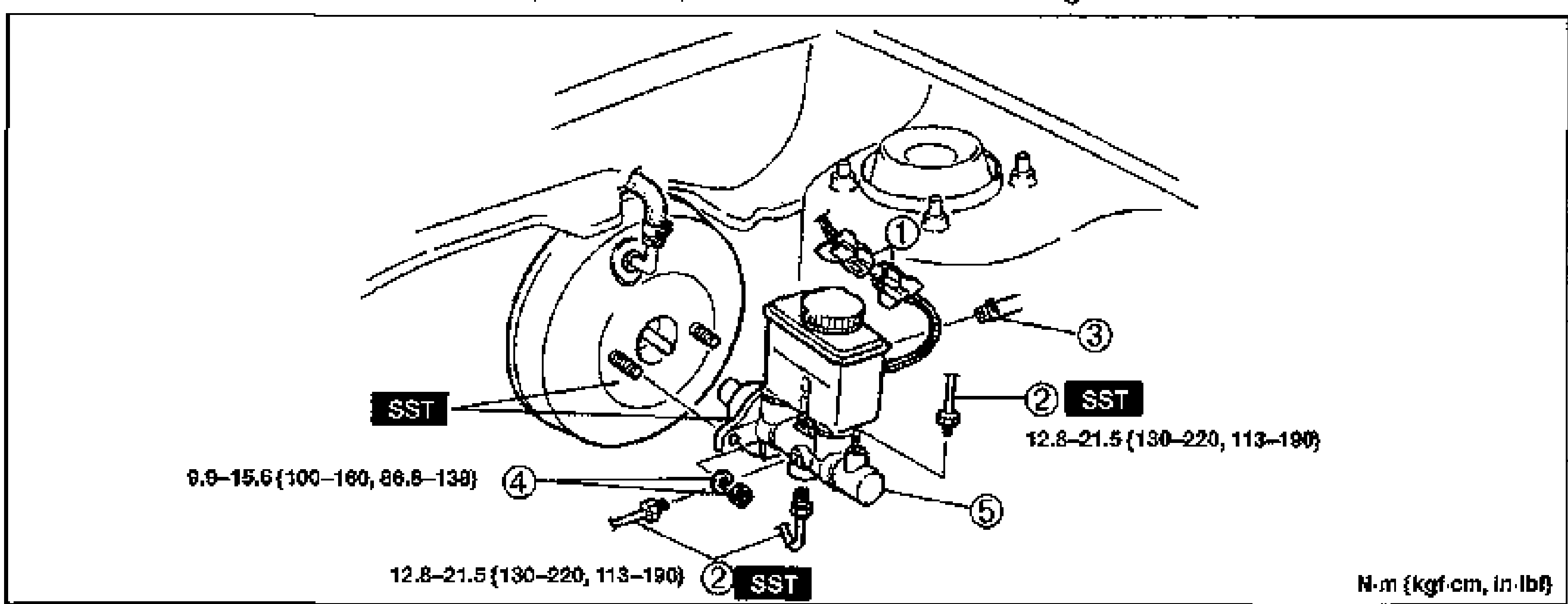 CONVENTIONAL BRAKE SYSTEM - MASTER CYLINDER (B6 DOHC)