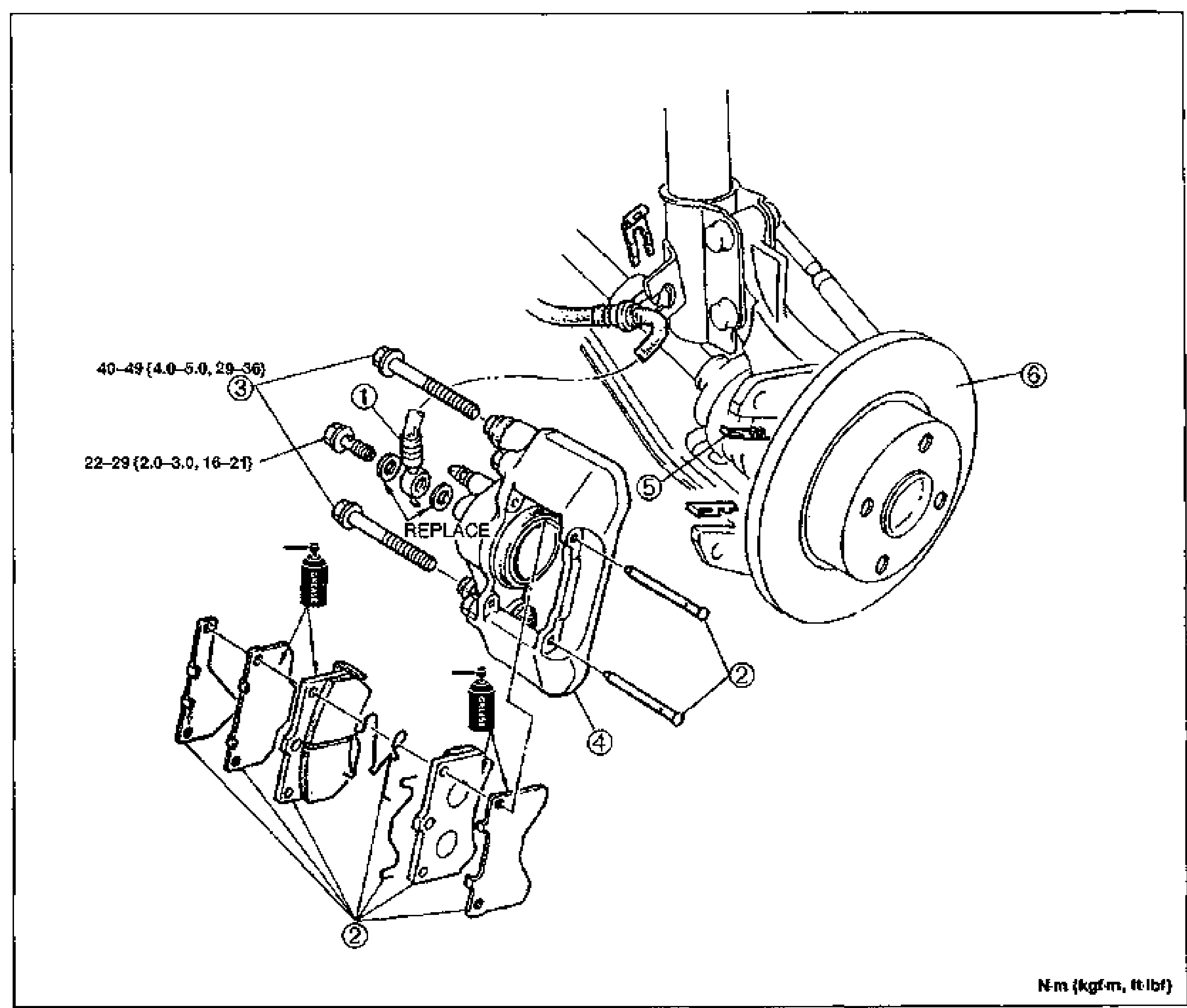 Conventional Brake System — Removal / Installation (Caliper)