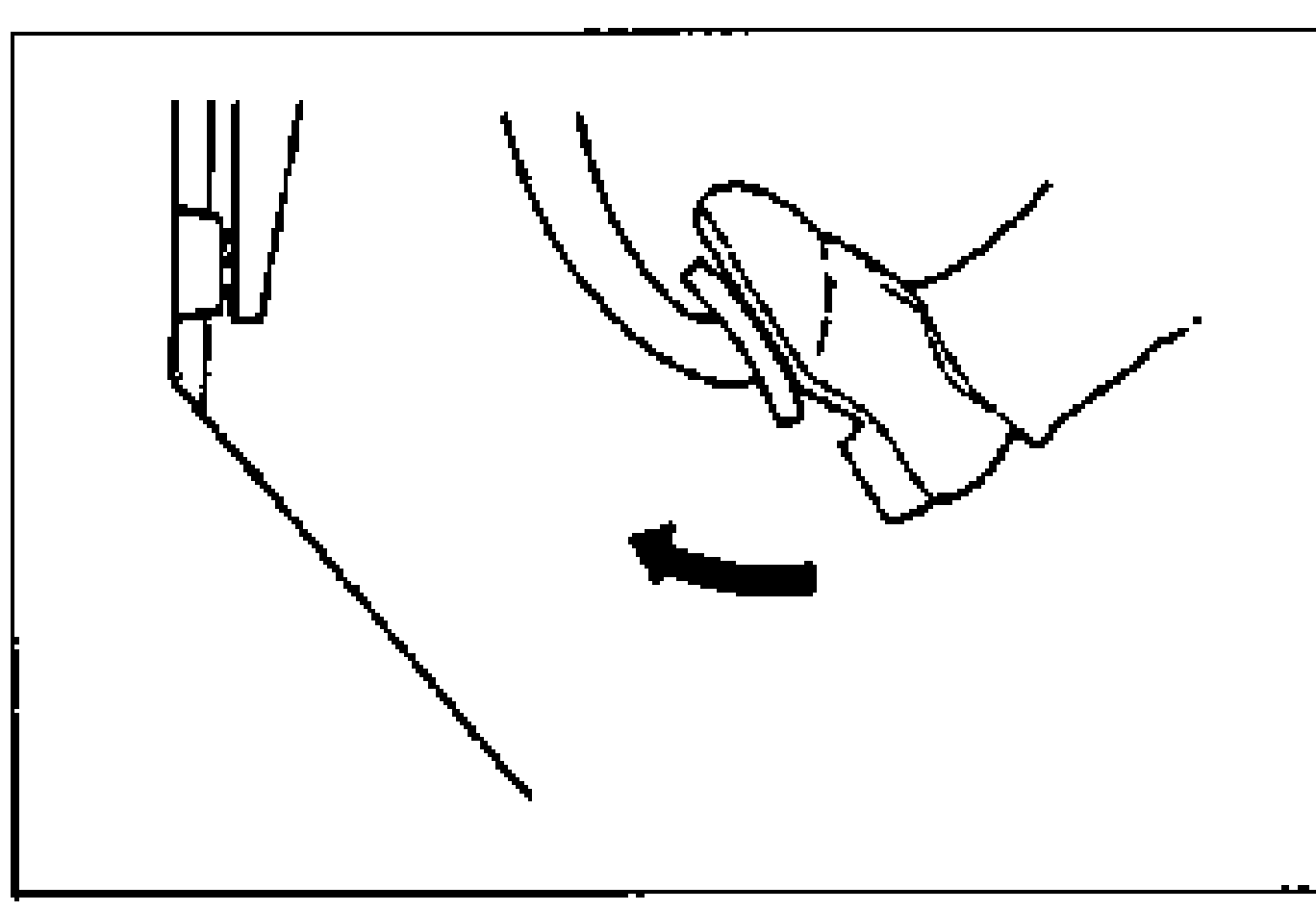 Line illustration of a hand rotating the wheel to check that the rear brakes do not drag. An arrow indicates the rotation direction.