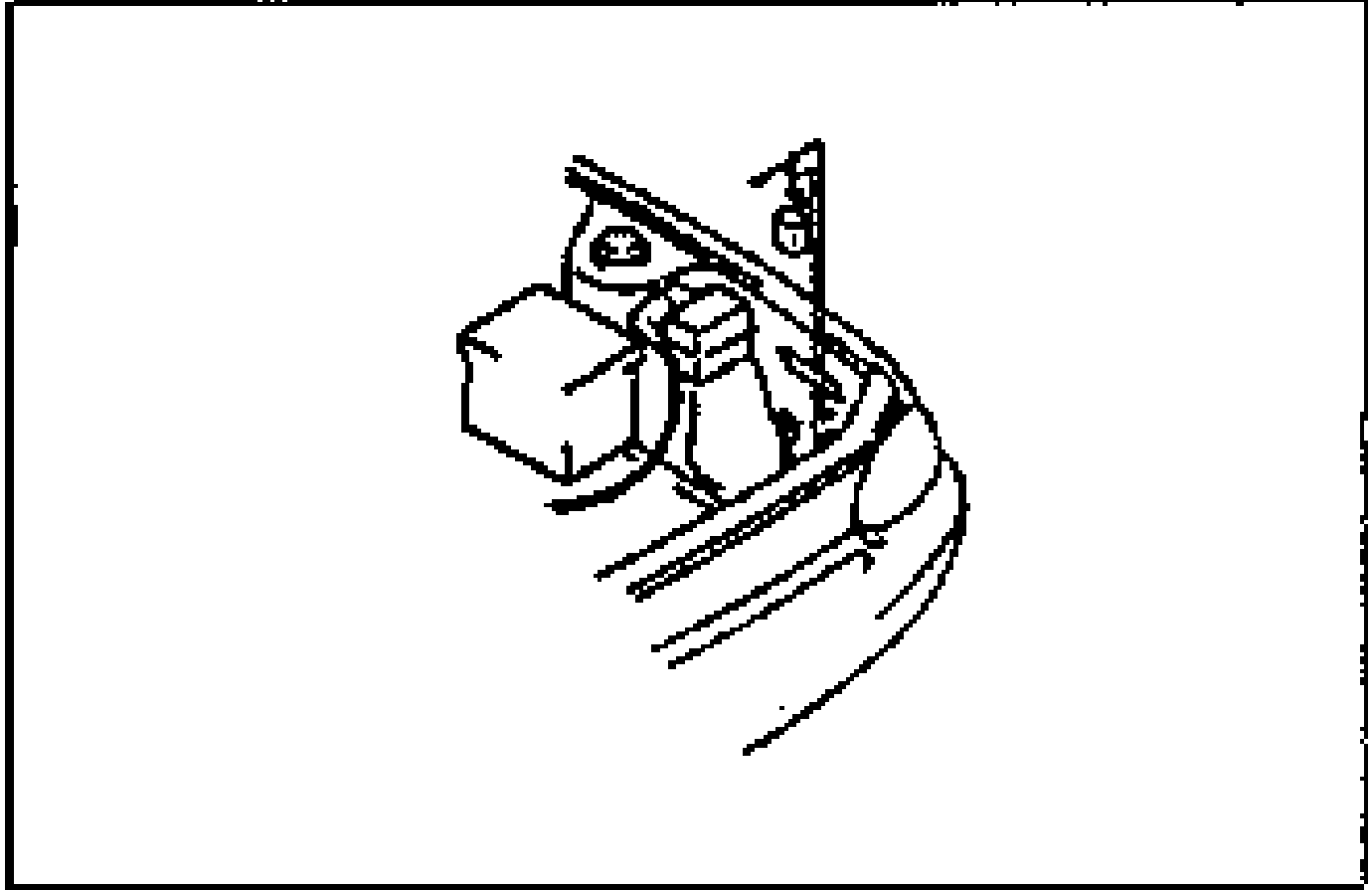 Illustration of the ABS relay and its connector in the vehicle, used when disconnecting the ABS relay connector during the warning light harness check.