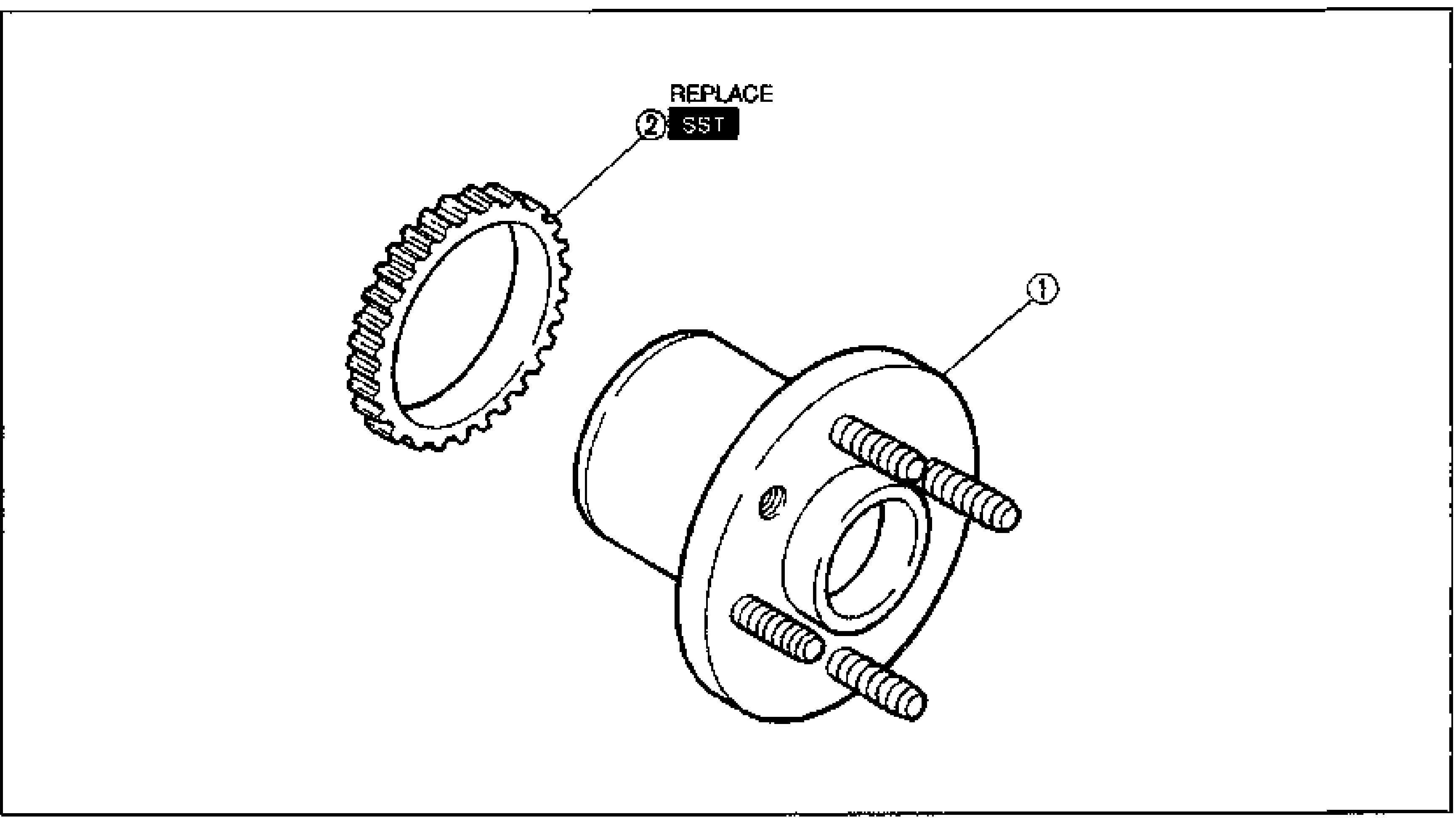 ANTI-LOCK BRAKE SYSTEM — ABS SENSOR ROTOR (REAR)