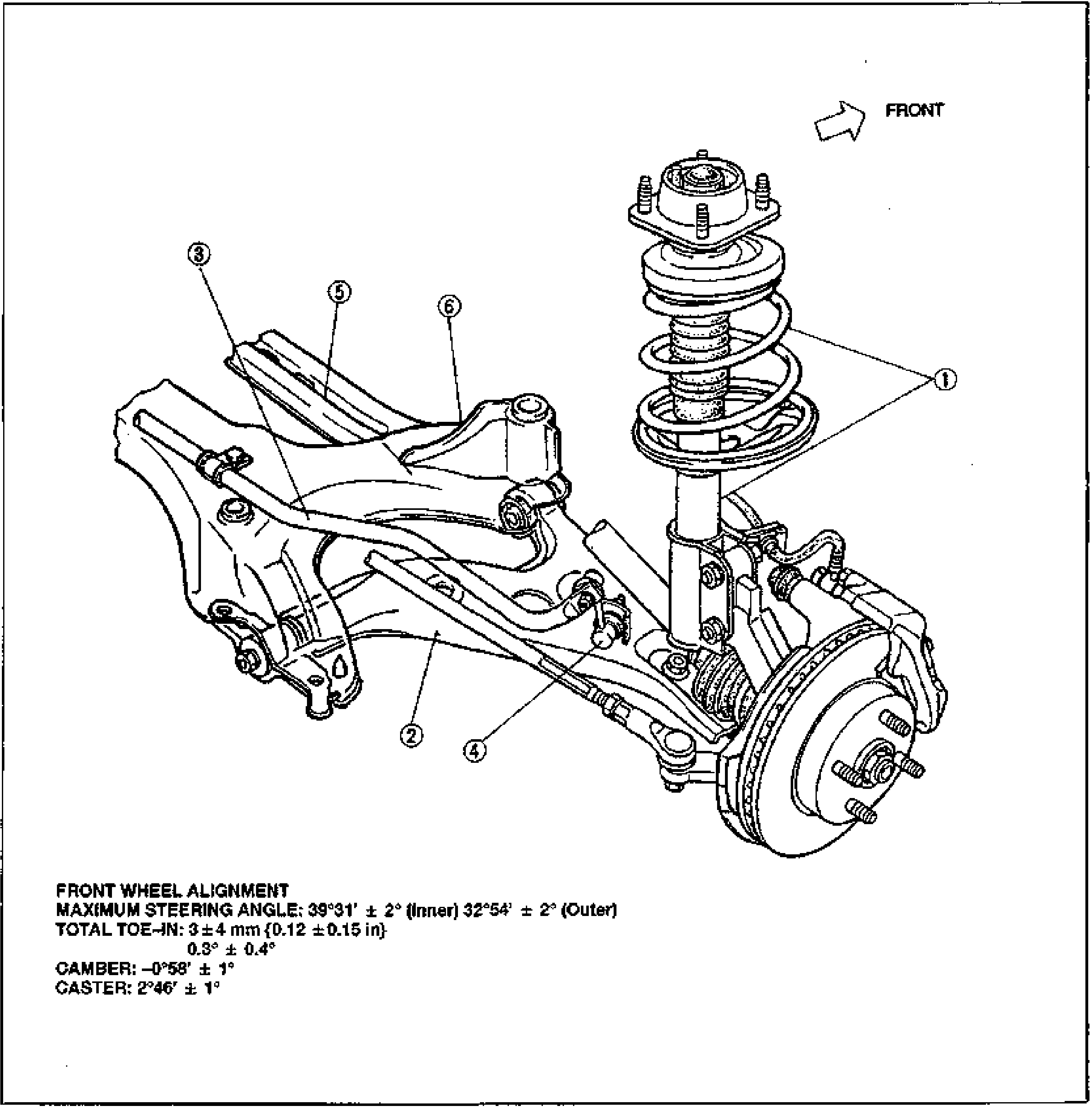 INDEX — FRONT SUSPENSION