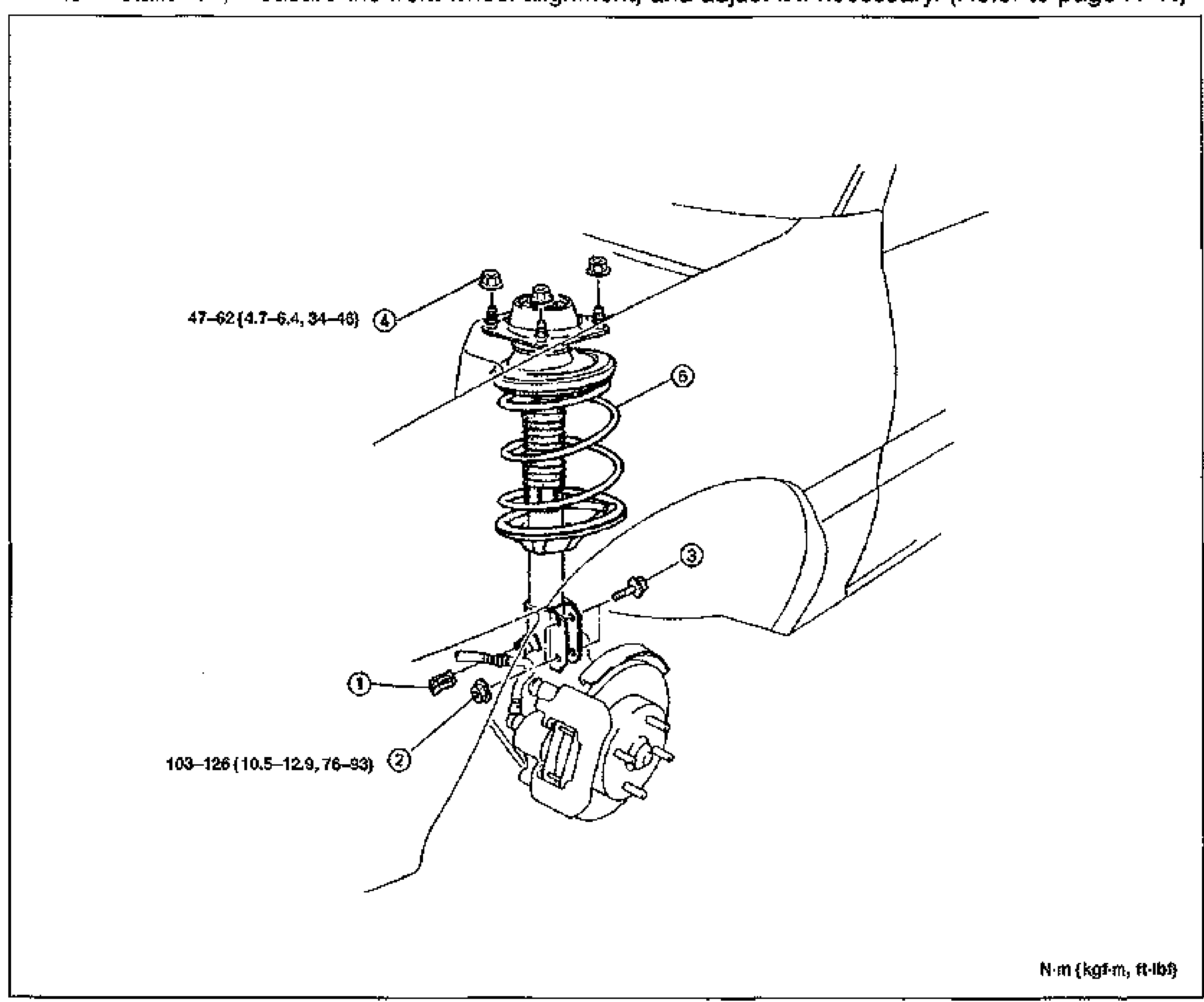 FRONT SUSPENSION (STRUT) - FRONT SHOCK ABSORBER AND SPRING