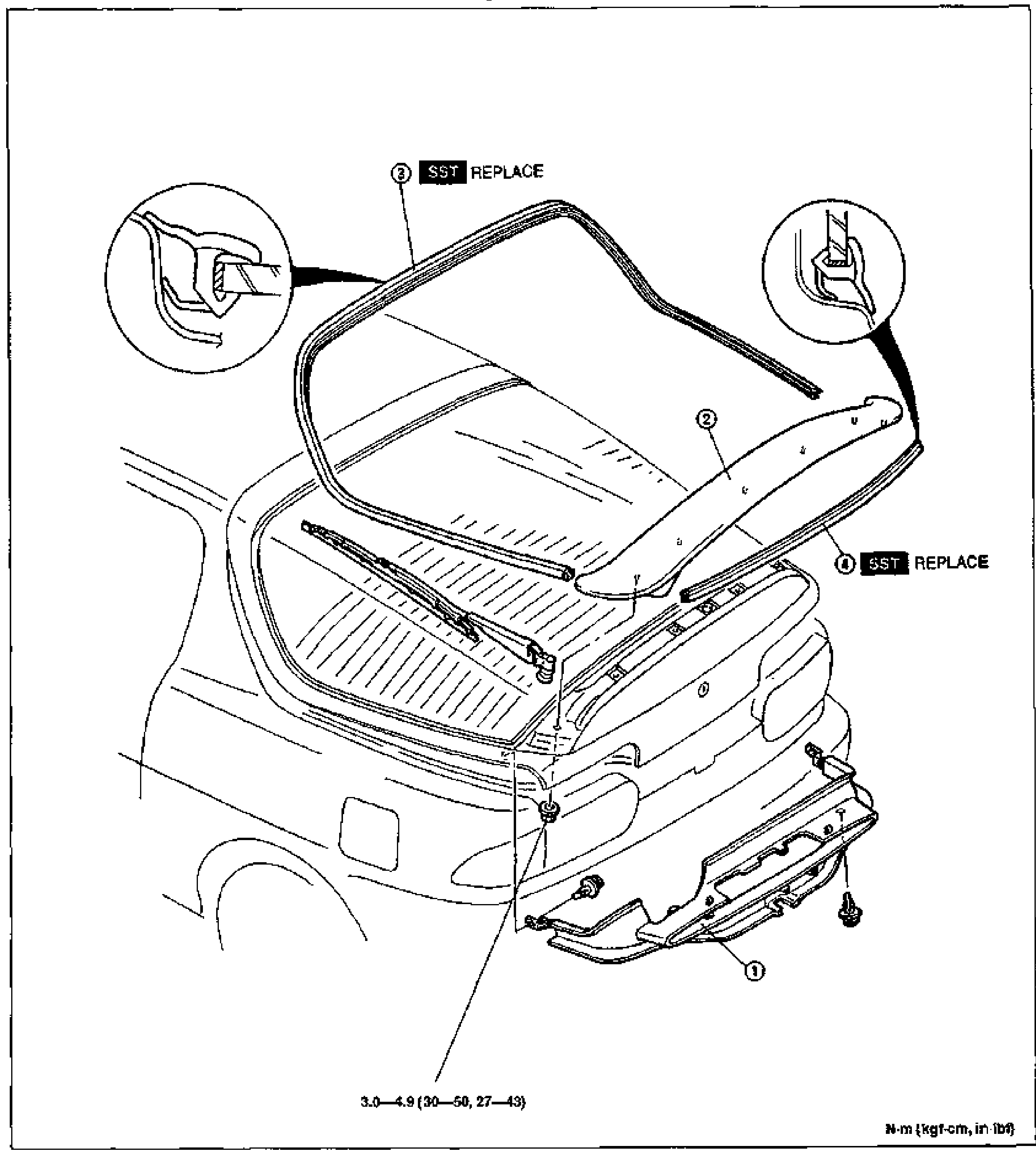 Molding — Liftgate Molding / Vertical Window Molding