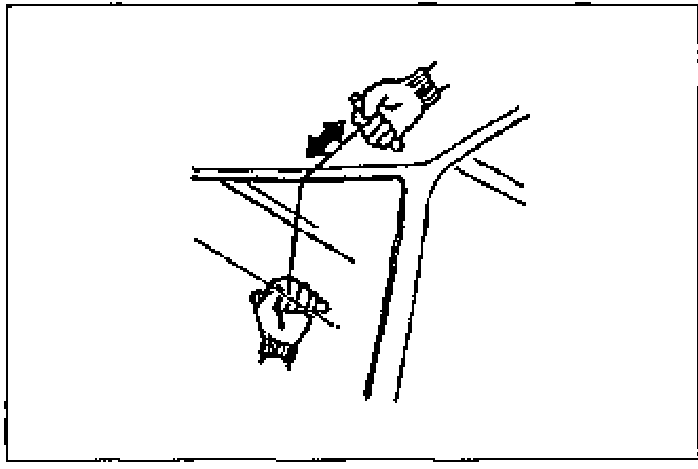 Two people sawing through the sealant using piano wire wound around bars at each end, working from inside and outside the vehicle. An arrow indicates the sawing motion.