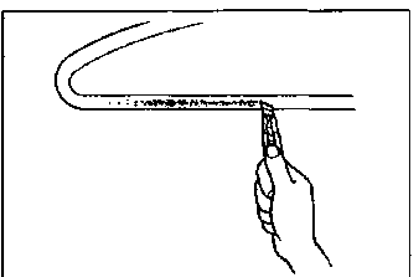 Installation detail showing a hand using a razor knife to cut away old sealant around the circumference of the liftgate frame.