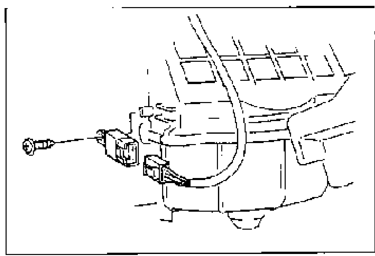 Blower relay mounted on the blower unit with connector and mounting screw, shown for removal.