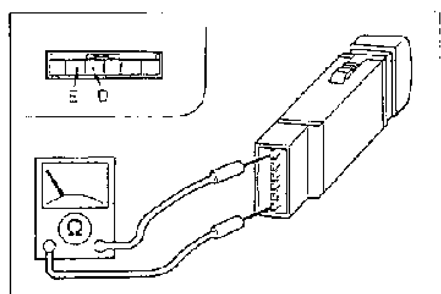 Heater control unit connector terminal layout for the REC switch check, with terminals C and J identified in the connector grid.